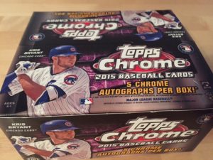 Topps Chrome baseball card box