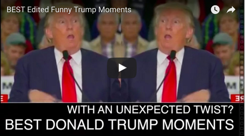 Video compilation of Donald Trump's funniest moments ... www.Aaron411.com