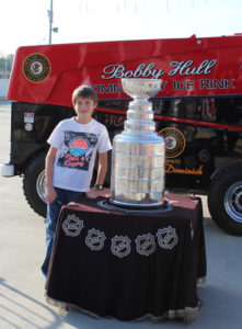 Aaron Hanania with the Stanley Cup
