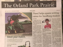 Feature story in the Prairie Newspaper Life & Arts Section June 21, 2018 on Aaron Hanania and his first book "The King's Pawn"