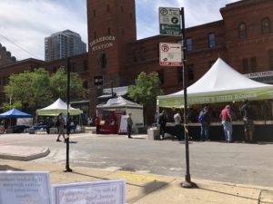 Tents and booksellers at the 2019 Printers Row Literature Fest. Photo courtesy Ray Hanania